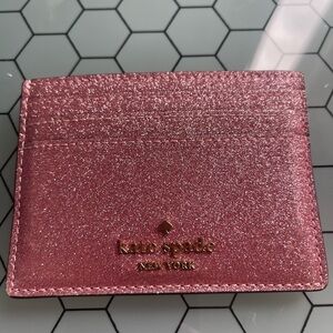 Kate Spade Pink Key & Card Holder Glitter Accessory